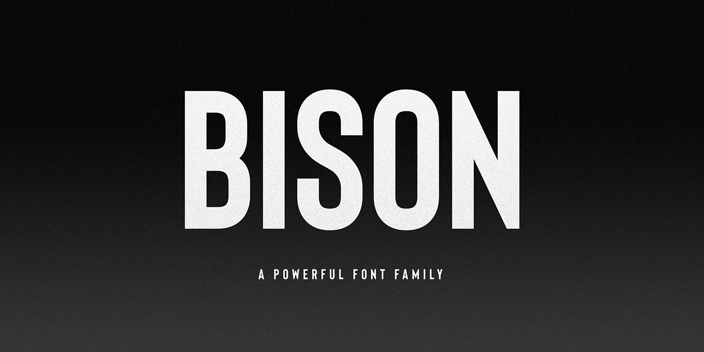 Пример шрифта Bison #1